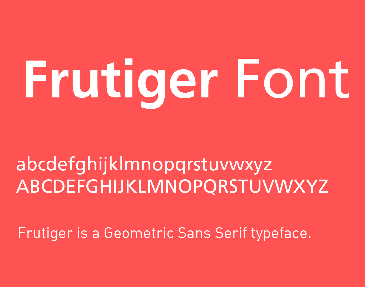 frutiger font free